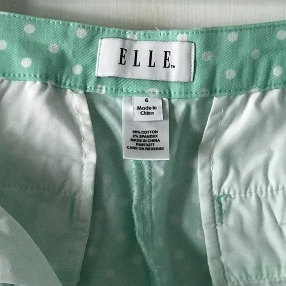 Mint Polka Dot ELLE Shorts - Picture 4 of 4